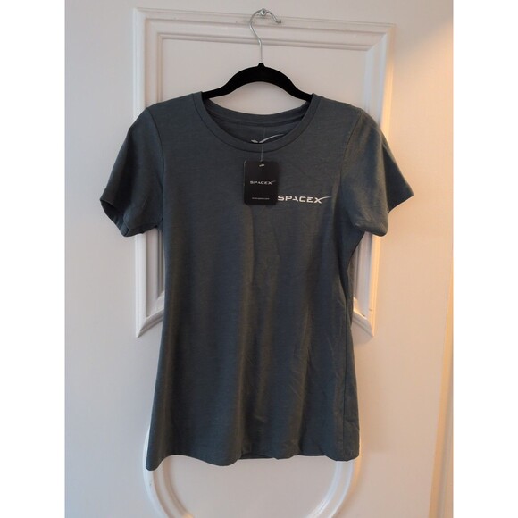 NWT Women’s Shirt  Med Space X STP2 Falcon Heavy Teal See Measurements Unisex - Picture 2 of 7